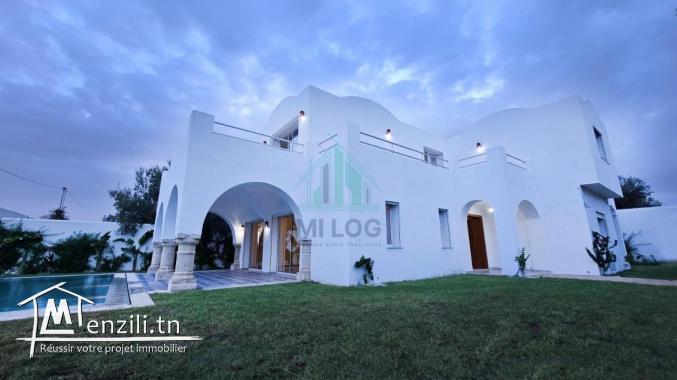 villa d’inspiration arabesque avec piscine à El  Menchar Hammamet