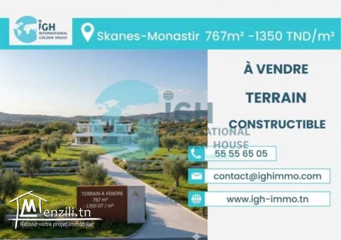Terrain 767 m² de  à vendre à Monastir