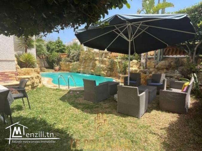 villa de maitre S 5  avec Piscine à sidi Mahersi Nabeul