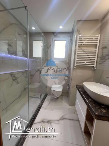 à louer un  appartement en S+2 dans un immeuble de luxe avec ascenseur à Souse