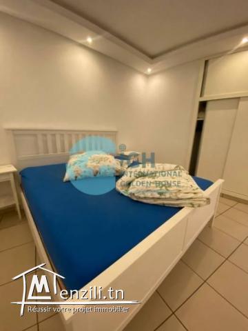 À louer   Bel appartement S2 bien meublé avec vue mer – Port El Kantaoui