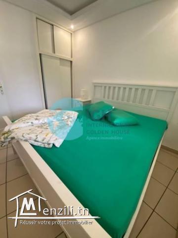 À louer   Bel appartement S2 bien meublé avec vue mer – Port El Kantaoui