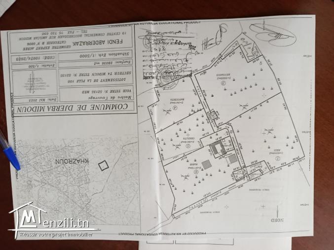 Terrain à vendre à khazroun Djerba