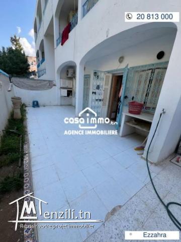 A vendre appartement S3 à Ezzahra avec jardin et terrasse