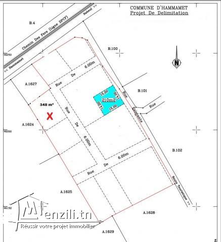 Terrain de 348 m² à vendre à la zone touristique Mrezga 51355351
