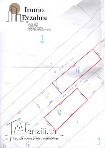 أراضي للبيع بالزهراء – حمام الغزاز – قليبية