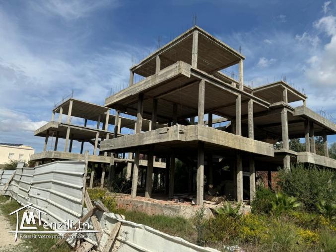 Projet immobilier inachevé à choutrana 2 soukra