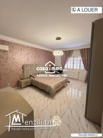 A louer étage de villa S3  haut standing à médina jadida 3