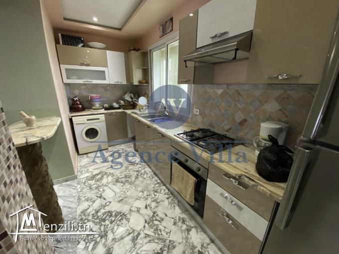 un appartement s2 meublé à gammarth