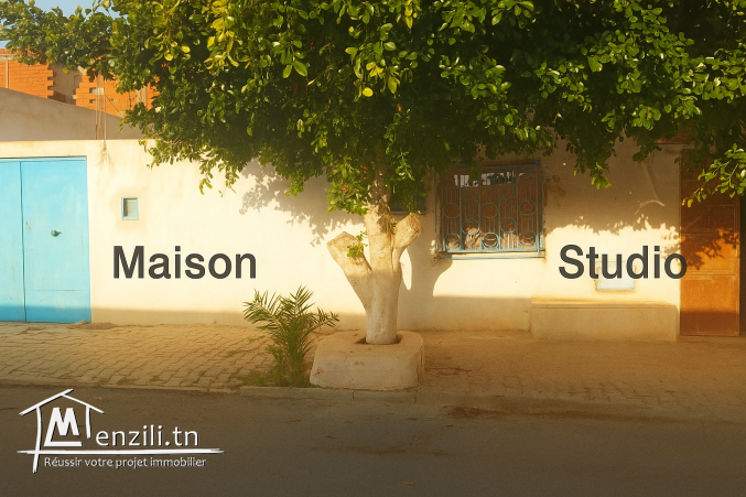 Maison + studio à Ain jloula kairouan