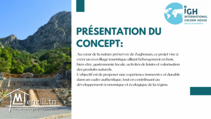 Projet d’Investissement Touristique Écologique – Zaghouan Tunisie