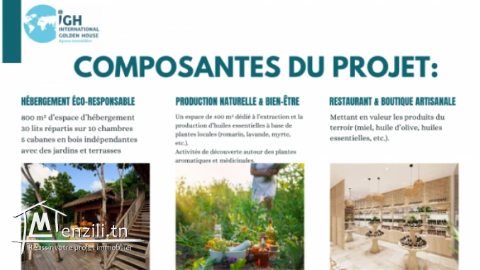 Projet d’Investissement Touristique Écologique – Zaghouan Tunisie