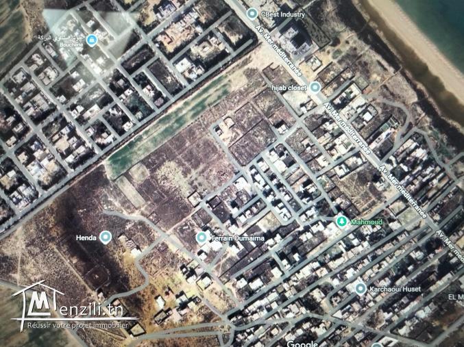 Terrain a 250m de la plage