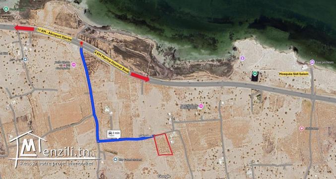 DJERBA, SIDI SALEM Terrain 6 367 m² | Titre Bleu individuel | Prix : 300 000 TND