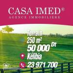 Terrain constructible à Kelibia centre ville