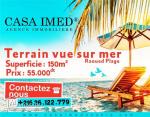 un beau terrain vue sur mer à 55mille tél 26122779