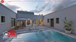 Vente maison djerbienne avec piscine - Houch typique