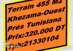 Terrain 455 m2 Khezama-Ouest Prés Carrefour Market