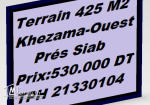 Terrain Jumelée 425 m2 Khezama-Ouest