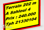 Terrain 202 m2 Jumelée A Sahloul 4