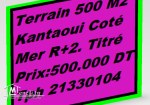 Terrain 3éme Position de La Mer A Kantaoui