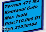 Terrain 471 M2 Kantaoui 2émé Position de La Mer