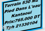 Terrain Pied Dans L'eau a Kantaoui