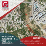 terrain 1975 m² à usage habitation semi-collective situé à Menzah 9c