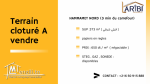 Terrain hammamet nord cloturé (3 min carrefour)
