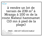 un lot de terrain de 239 m² à Mrazga