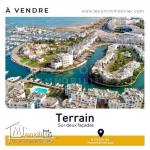 ارض ذات واجهتين تبعد 2.5 كم على ياسمين الحمامات⛔????