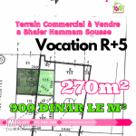 Terrain commercial à Bhaier Hammem Sousse