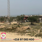 terrain à  vendre الفقاعية ChottMeriem 1100 m²