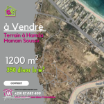A vendre terrain habitation de1200 m2 a #Hamada