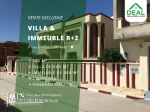 Villa et immeuble R+2 à M'saken
