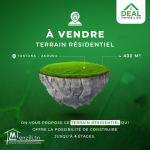 lot de 400m² à Tantana
