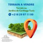À VENDRE | Terrain nu - Jardins de Carthage, Tunis - Réf : PA-0441