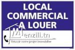 Un local commercial à louer situé à chatt mariem