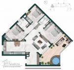 Appartement S3 à vendre sur plan à Gammarth