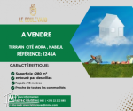 A vendre Terrain 280m² à Cité Mora  Nabeul