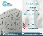À Vendre Terrain de 427m²à Chott Mariem
