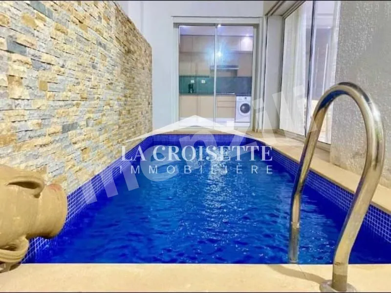 Appartement S+3 meublé avec piscine couverte à La Marsa MAL2382